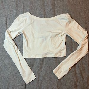 Til You Collapse Long Sleeve Crop Top- Size Small